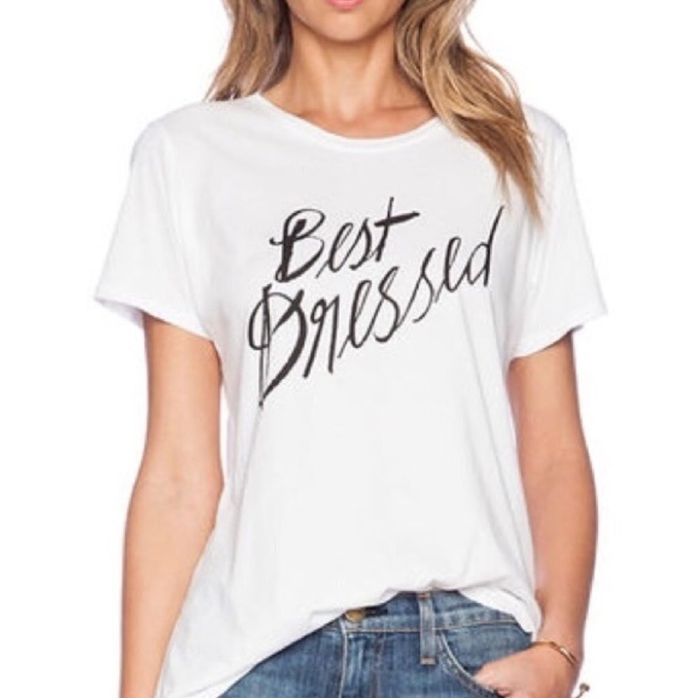 Adorable White Graphic Short Sleeve Tee Best Dressed